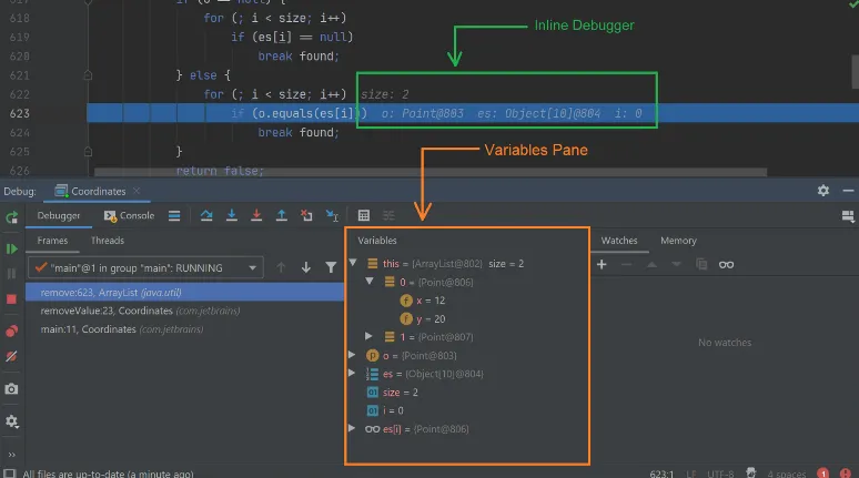 IntelliJ debugger