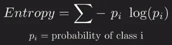 Entropy formula