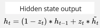Hidden state output