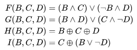 The bitwise logic