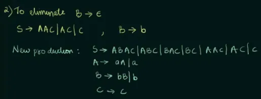 Null production removal example part 2