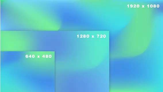 Comparison of small to high resolution image