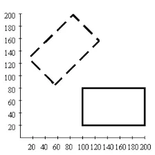 A square in coordinate space