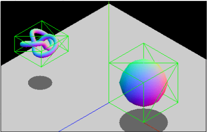 A box and complex shape going to collide with box bounded