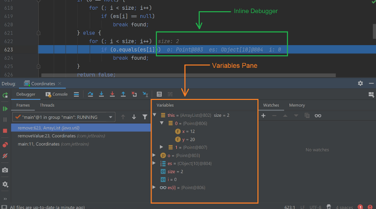 IntelliJ debugger