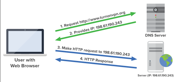 DNS resolving URL