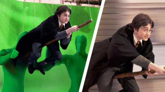 Green screen practice in movies