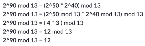 Modular exponentiation