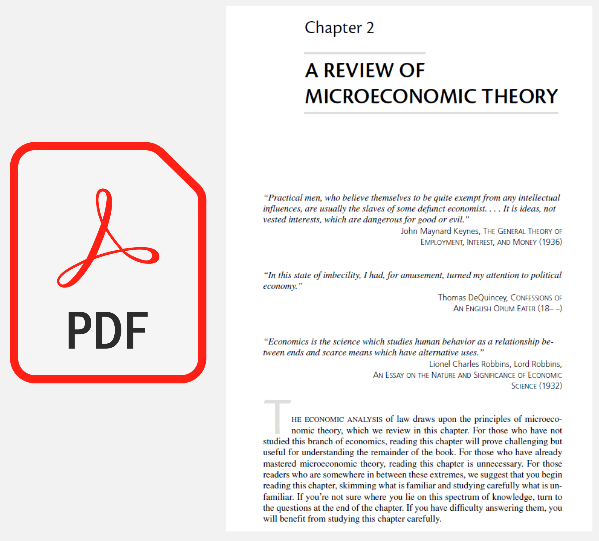 PDF icon and an example of PDF document