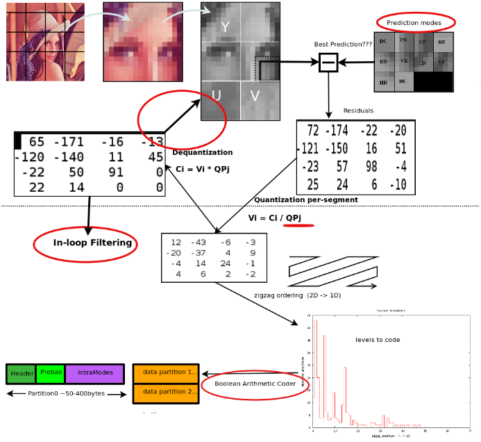 WebP Compression process